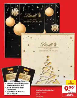 Netto Marken-Discount DE Lindt Adventskalender aanbieding
