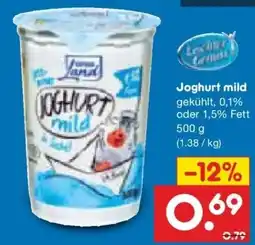 Netto Marken-Discount DE Joghurt mild aanbieding
