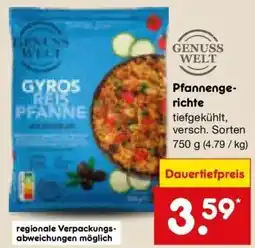 Netto Marken-Discount DE genuss welt gyros reis pfanne aanbieding
