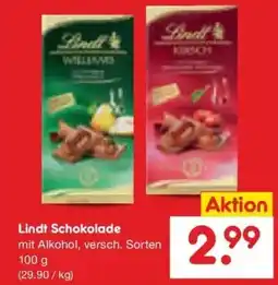 Netto Marken-Discount DE Lindt Schokolade aanbieding