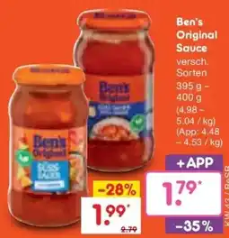 Netto Marken-Discount DE Ben's Original Sauce aanbieding