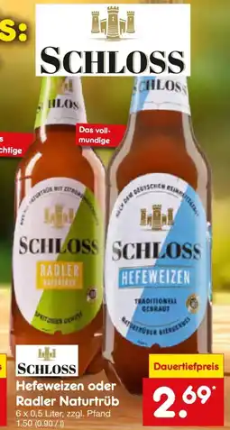Netto Marken-Discount DE Schloss Hefeweizen oder Radler Naturtrüb aanbieding