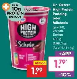 Netto Marken-Discount DE Dr. Oetker High Protein Pudding aanbieding