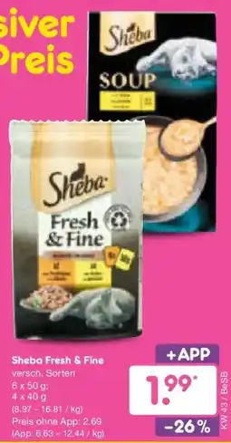Netto Marken-Discount DE Sheba Fresh & Fine aanbieding