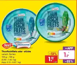 Netto Marken-Discount DE Sea Gold Thunfischfilets oder -stücke aanbieding