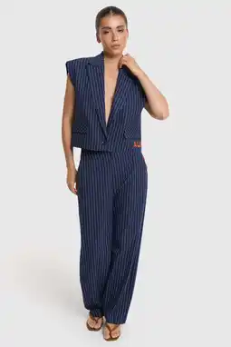 Wehkamp Alix the Label barrel pantalon - donkerblauw aanbieding
