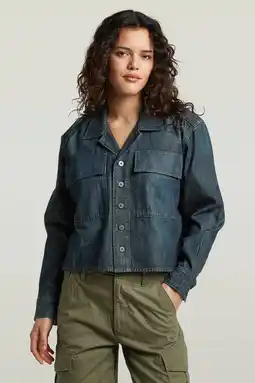 Wehkamp G-STAR denim blouse - donkerblauw aanbieding