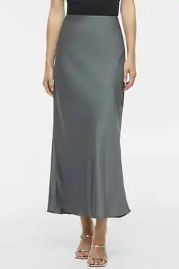 Wehkamp VILA midi rok - grijsblauw aanbieding