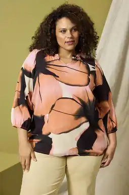 Wehkamp Zhenzi gebloemde top Plus Size - meerkleurig aanbieding