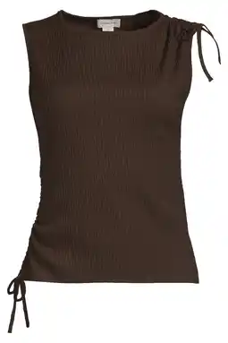 Wehkamp CALVIN KLEIN JEANS mouwloze top - donkerbruin aanbieding