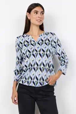 Wehkamp Soyaconcept top met print - lichtblauw aanbieding