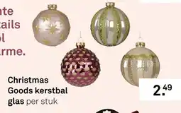 Karwei Christmas Goods kerstbal glas aanbieding