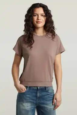 Wehkamp G-STAR raglan top - taupe aanbieding
