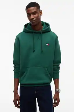 Wehkamp Tommy Jeans regular fit hoodie - groen aanbieding