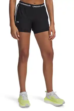 Wehkamp Under Armour hardloopshort zwart/wit aanbieding