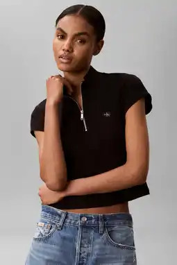 Wehkamp CALVIN KLEIN JEANS top - zwart aanbieding