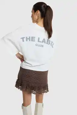 Wehkamp Alix the Label boxy T-shirt met backprint - wit aanbieding