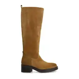 Wehkamp Manfield suède hoge laarzen cognac aanbieding