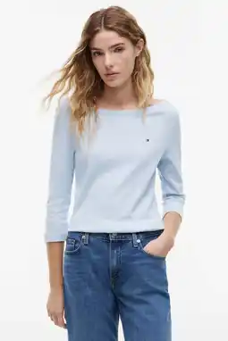 Wehkamp Tommy Hilfiger top - blauw aanbieding