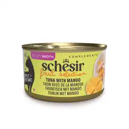 Zooplus 24x75g Schesir Cat Fruit Selection tonijn en mango in bouillon natvoer voor katten aanbieding