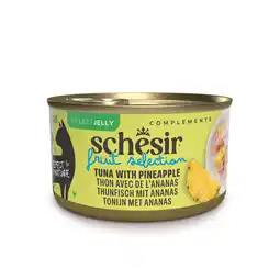 Zooplus 24x75g Schesir Cat Fruit Selection tonijn en ananas in gelei natvoer voor katten aanbieding