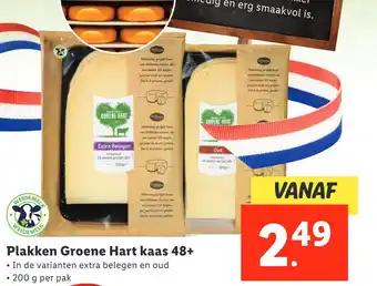 Lidl Plakken Groene Hart kaas 48+ aanbieding