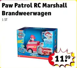 Kruidvat Paw Patrol RC Marshall Brandweerwagen aanbieding