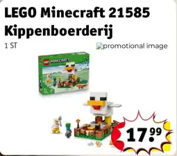 Kruidvat LEGO Minecraft 21585 Kippenboerderij aanbieding