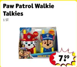 Kruidvat Paw Patrol Walkie Talkies aanbieding