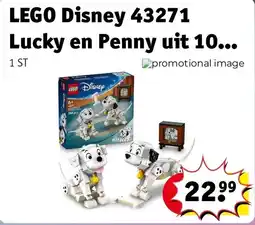 Kruidvat LEGO Disney 43271 Lucky en Penny uit 101 aanbieding