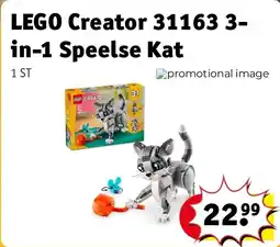 Kruidvat LEGO Creator 31163 3-in-1 Speelse Kat aanbieding