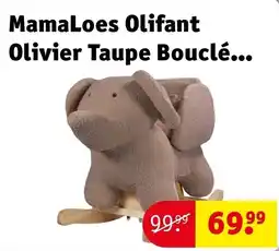 Kruidvat MamaLoes Olifant Olivier Taupe Bouclé aanbieding
