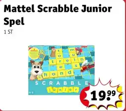 Kruidvat Mattel Scrabble Junior Spel aanbieding