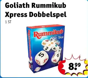 Kruidvat Goliath Rummikub Xpress Dobbelspel aanbieding