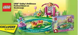 Kruidvat Lego gabby's dollhouse feeënachtbaan en theekransje aanbieding