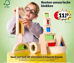 Kruidvat Houten sensorische blokken aanbieding