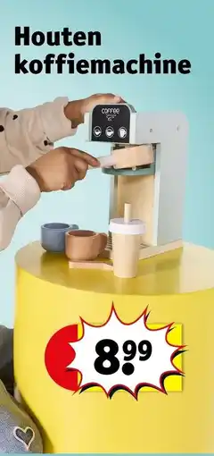 Kruidvat Houten koffiemachine aanbieding