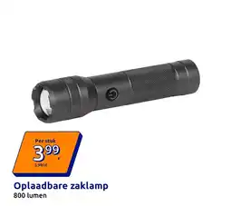 Action Oplaadbare zaklamp aanbieding