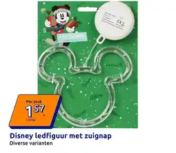 Action Disney ledfiguur met zuignap aanbieding