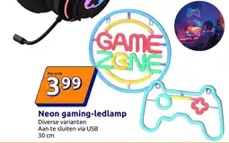 Action Neon gaming LED lamp aanbieding