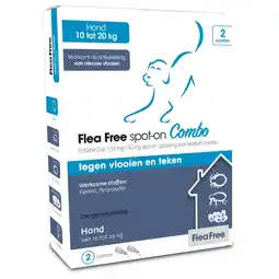 Pets Place Flea Free Spot-On Combo Hond - Vlo - 10-20kg 2 pip aanbieding