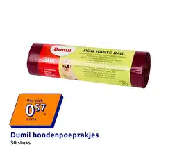 Action Dumil hondenpoepzakjes aanbieding