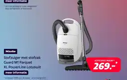 Electroworld Miele Stofzuiger met stofzak Guard M1 Parquet XL PowerLine Lotuswit aanbieding