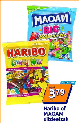Action Haribo of MAOAM uitdeelzak aanbieding