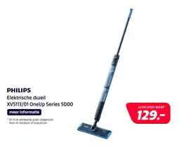 Electroworld Philips Elektrische dweil XV5113/01 OneUp Series 5000 aanbieding