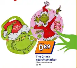 Action The Grinch gezichtsmasker aanbieding