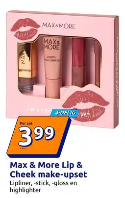 Action Max & More Lip & Cheek make-upset aanbieding