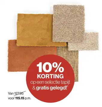 Roobol Op een selectie tapijt & gratis gelegd! aanbieding