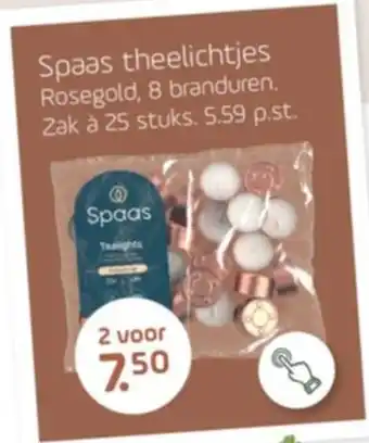 Spaas theelichtjes