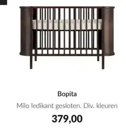 Babypark Bopita Milo ledikant gesloten aanbieding
